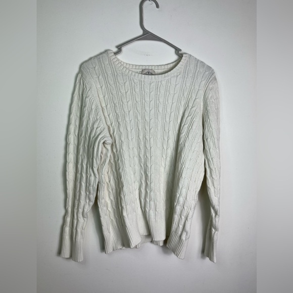 Vintage St. John’s Bay Cable Knit Heritage Sweater Women XXL Old Money Fisherman - Picture 10 of 11